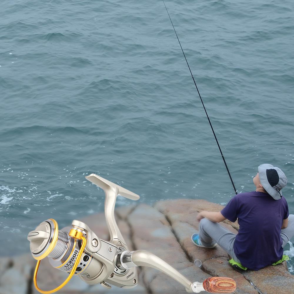 Lightweight Metal 12BB LC1000-7000 Series Spinning Fishing Reel Trolling Reel