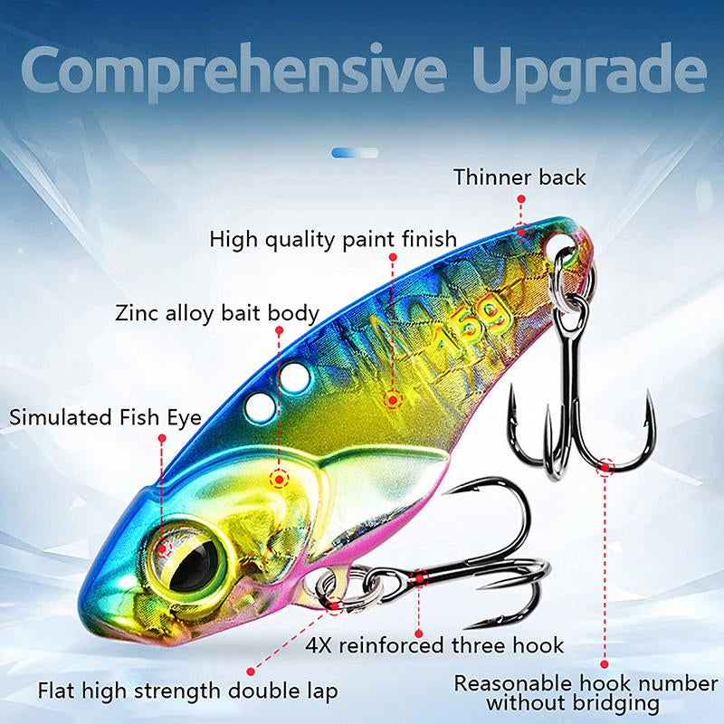 1PCS Rattlesnake Iron Jig VIB Fishing Lure – 3.5g to 15g for Predatory Fish