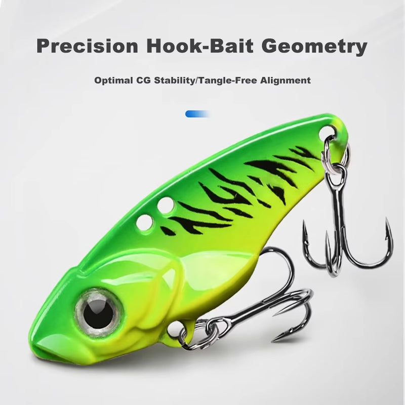 1PCS Rattlesnake Iron Jig VIB Fishing Lure – 3.5g to 15g for Predatory Fish