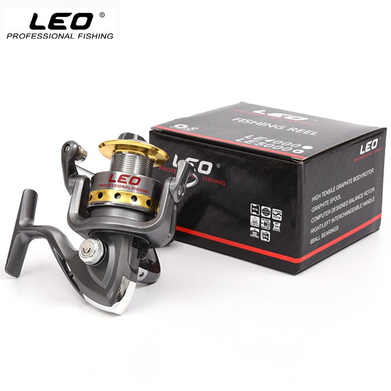 LEO Half Metal Fishing Spinning Reel 8BB 5.5:1 Speed Ratio for Sea, Lake & River Fishing