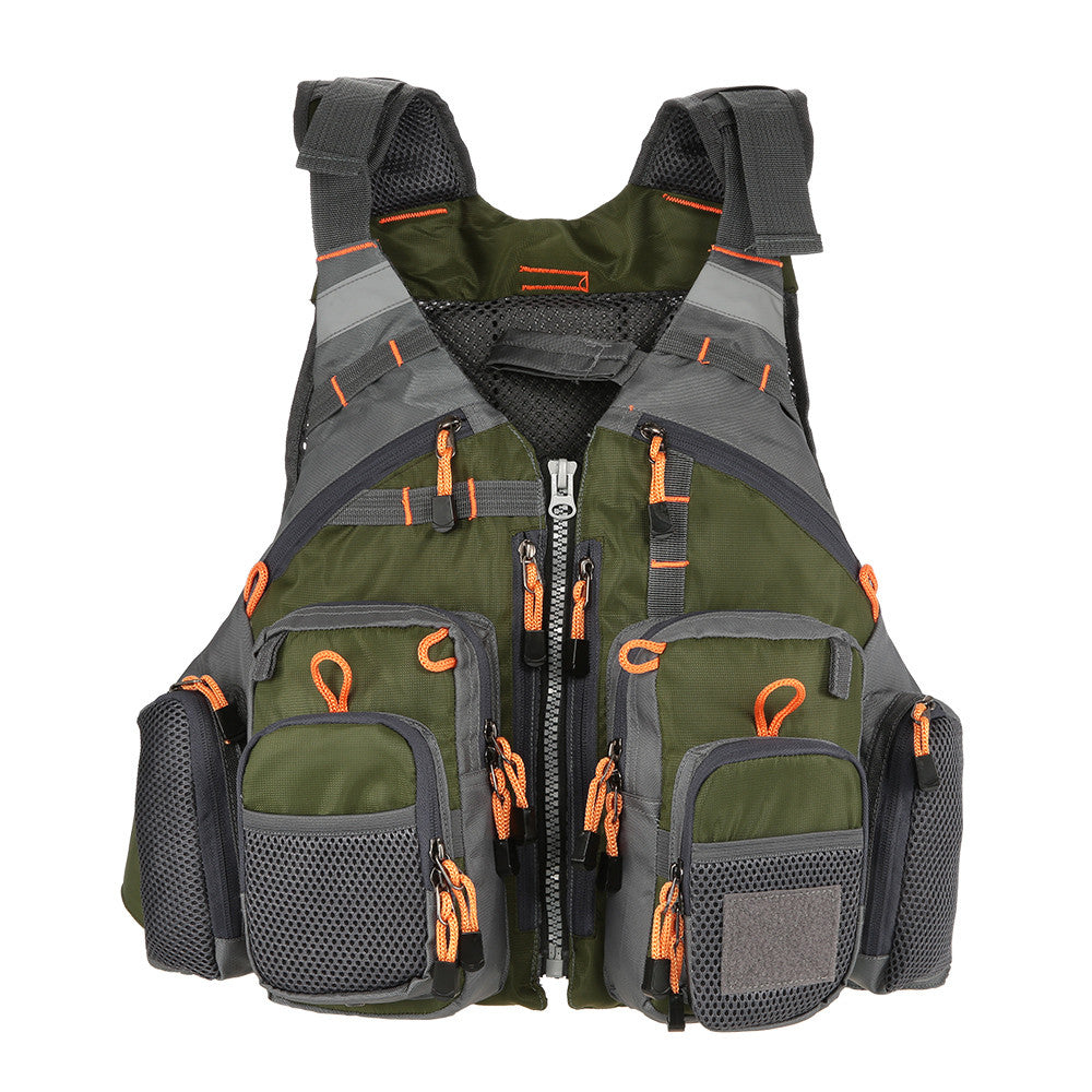 Men's Breathable Outdoor Sport Fishing Life Vest - Safety Utility Jacket
