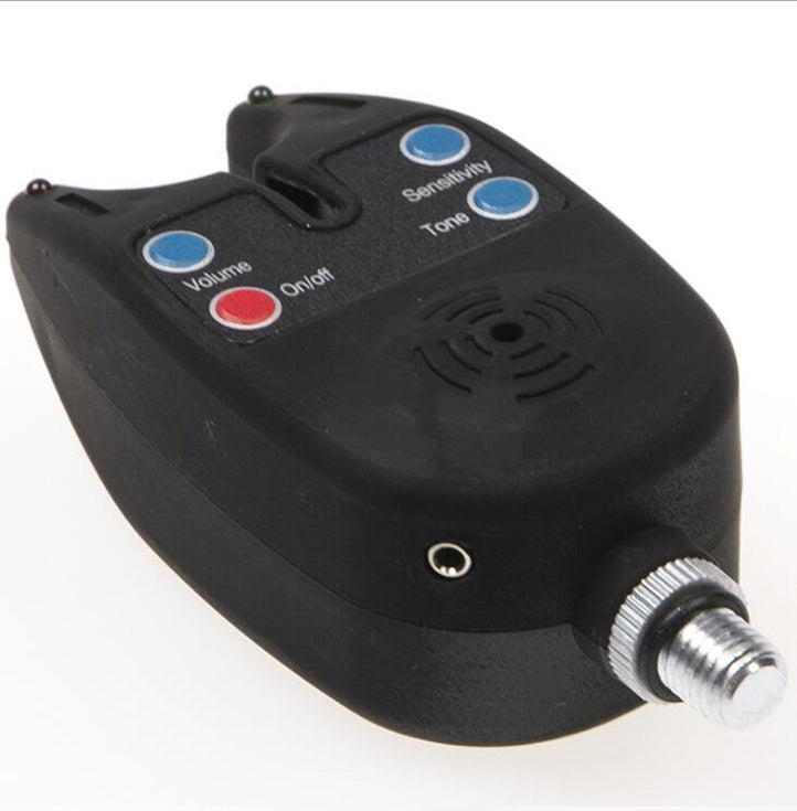 Waterproof Fishing Bite Alarm with Blue LED Lights – Adjustable Tone & Volume