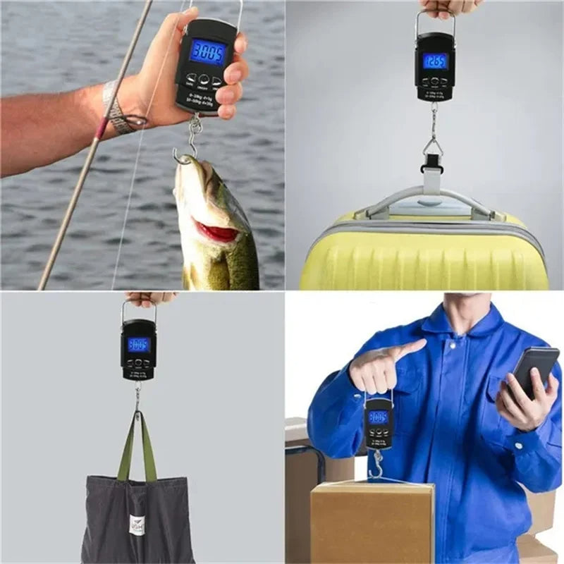 Oauee Mini Electronic Scale - 50kg/10g Precision for Fishing and Travel