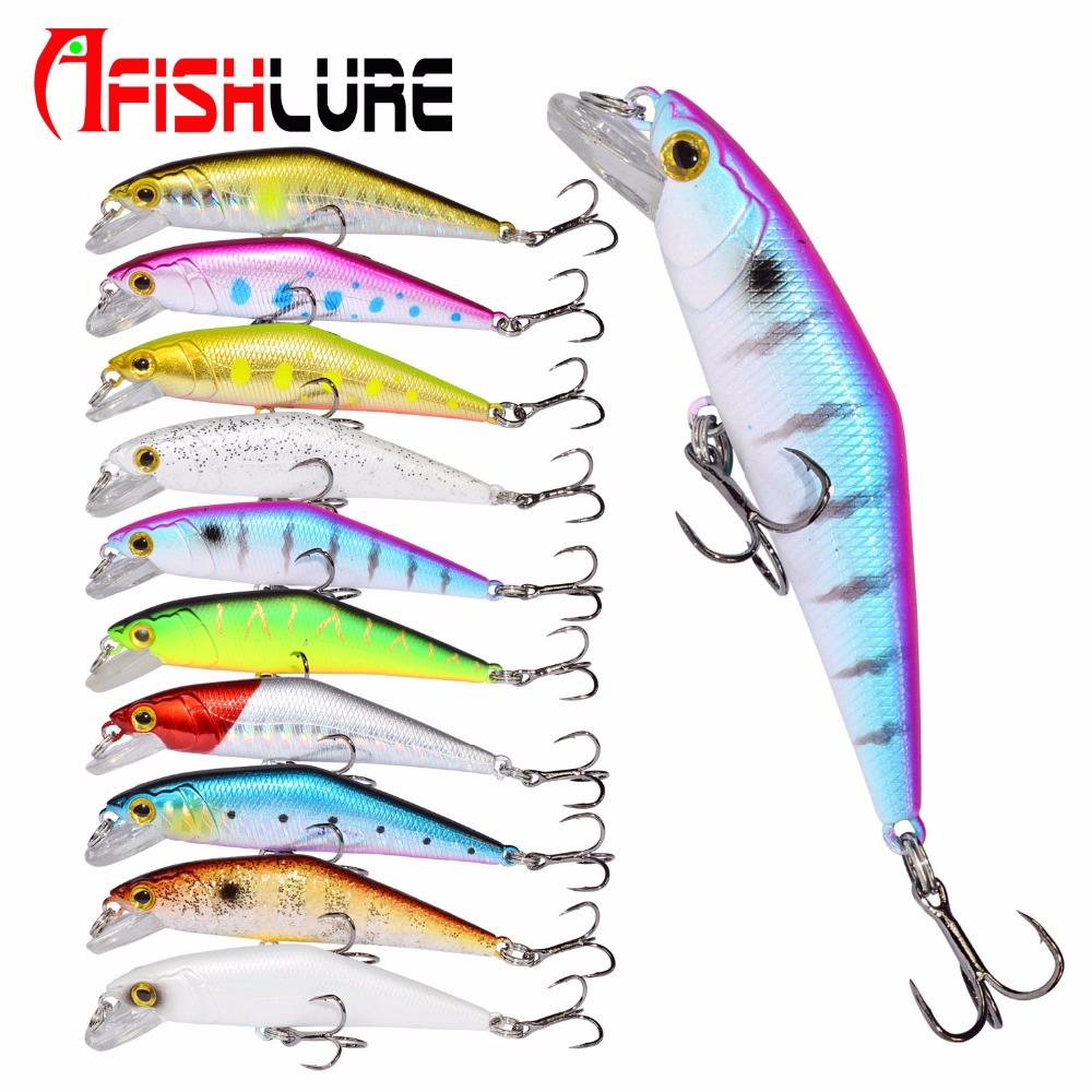 Bass Wobblers Trout Fishing Lure - 66mm/8g Minnow Hard Baits