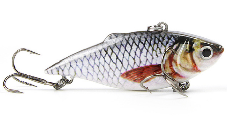 2.5"/8.6g Vib Crankbait – Lifelike Slow Sinking Fishing Lure for Anglers