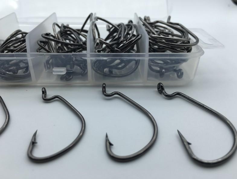 Rompin 100pcs High Carbon Steel Fishing Hooks – Assorted Sizes for All Anglers