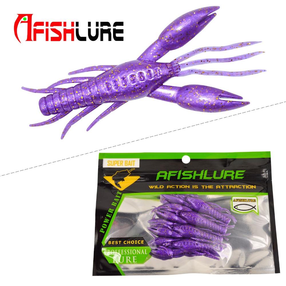 4pcs AR-14 Hammer Crab Clamp Shrimp Bait - 80mm 5.5g Swimbait Lure