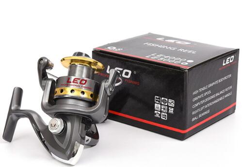 LEO Half Metal Fishing Spinning Reel 8BB 5.5:1 Speed Ratio for Sea, Lake & River Fishing