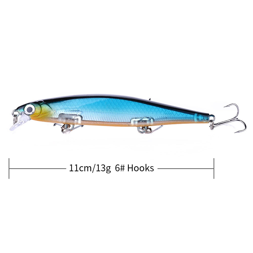 110mm 13g Swimbaits Bass Fishing Lure - Sinking Floating Wobblers Hard Bait Crankbait Minnow Lure for Pike