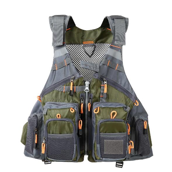 Men's Breathable Outdoor Sport Fishing Life Vest - Safety Utility Jacket