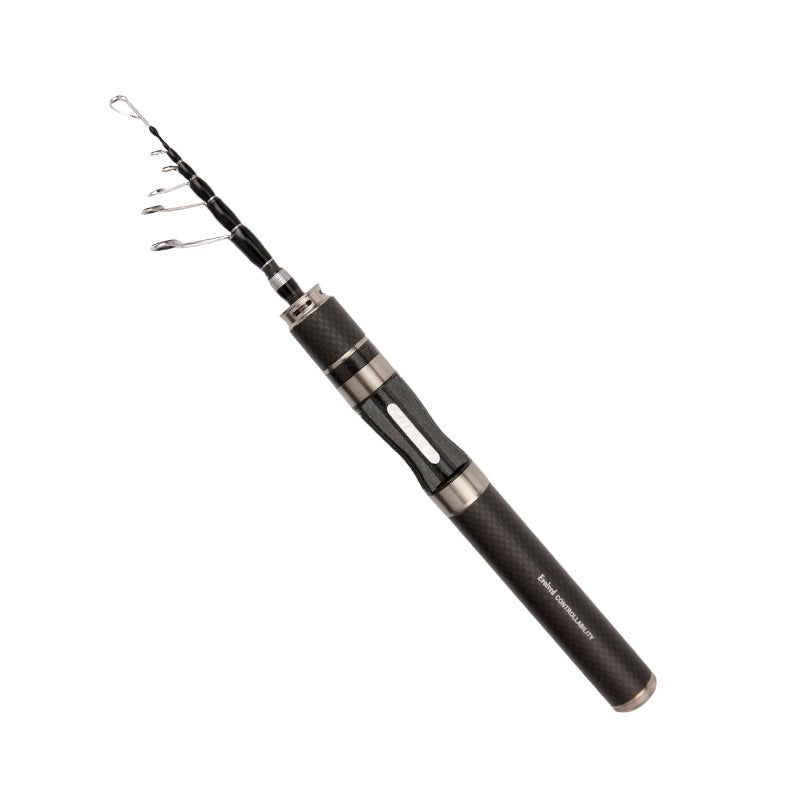 Portable Ultra - Short Carbon Fiber Telescopic Fishing Rod - 1.5m/1.68m/1.8m