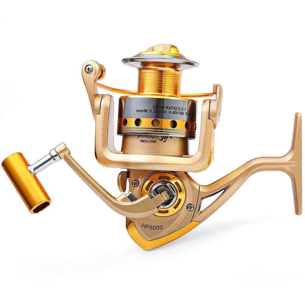 1000 - 7000 Fishing Reel Metal Spool Spinning Fishing Reels - 10-Ball Bearing 5.5:1 Gear Ratio