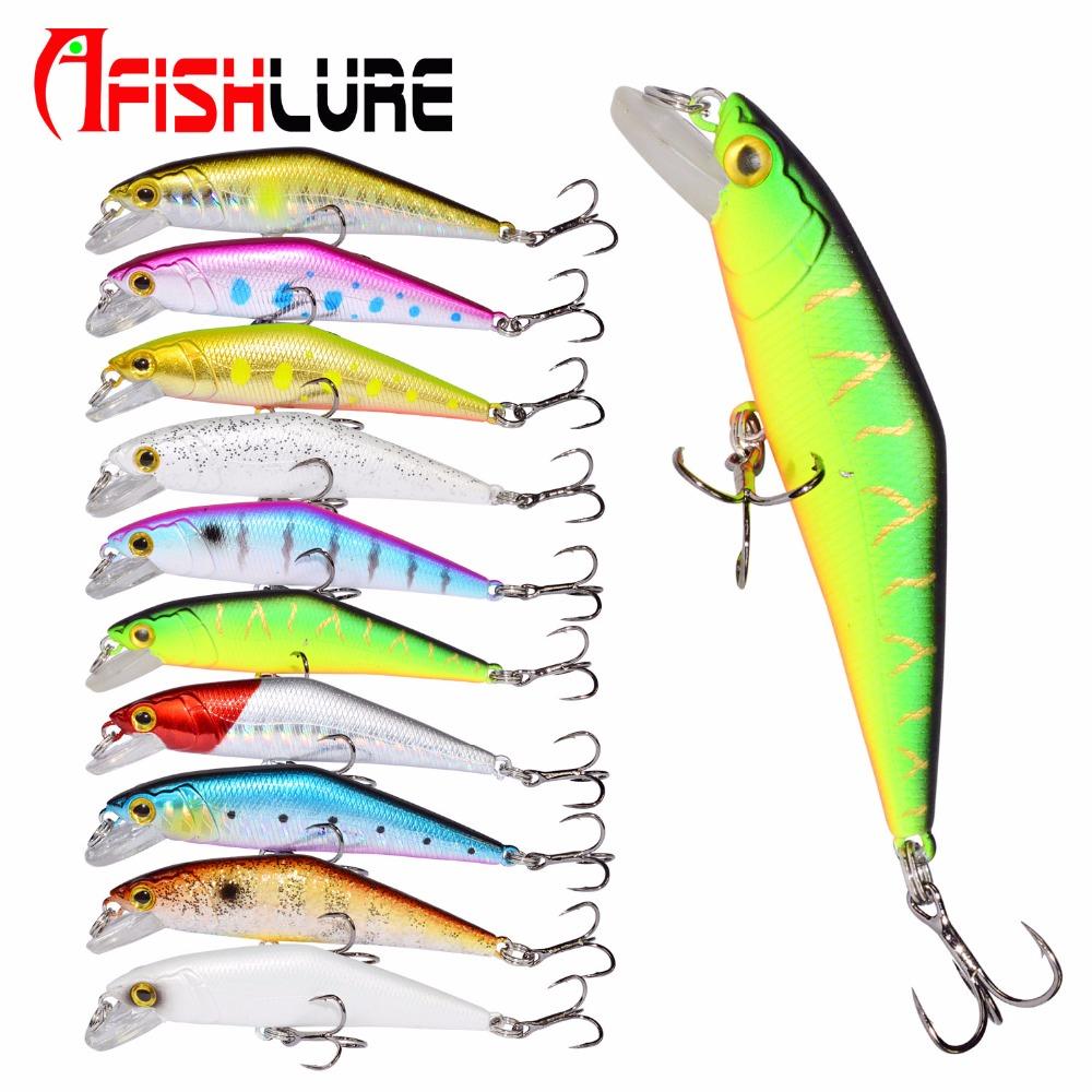 Bass Wobblers Trout Fishing Lure - 66mm/8g Minnow Hard Baits
