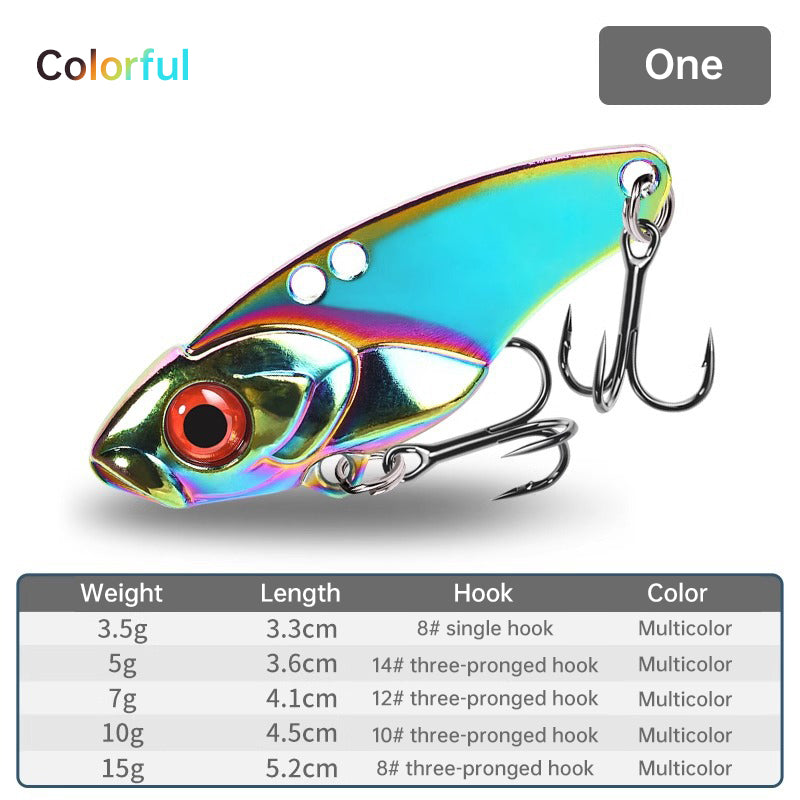 1PCS Rattlesnake Iron Jig VIB Fishing Lure – 3.5g to 15g for Predatory Fish