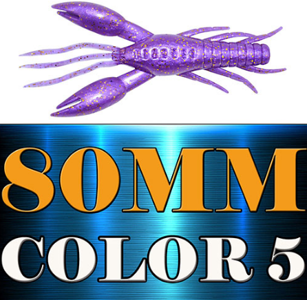 4pcs AR-14 Hammer Crab Clamp Shrimp Bait - 80mm 5.5g Swimbait Lure