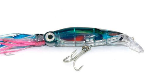 Lifelike Big Octopus Squid Jig Fishing Lure - 14cm/40g Artificial Bait