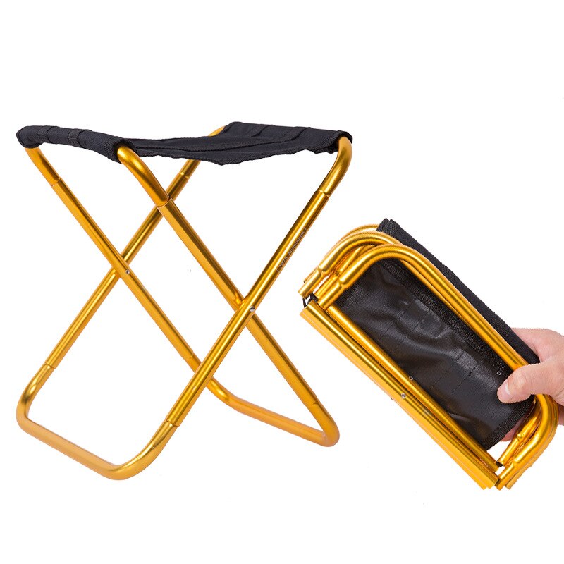 Portable Aluminum Folding Stool Chair for Fishing and Camping