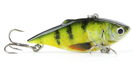 2.5"/8.6g Vib Crankbait – Lifelike Slow Sinking Fishing Lure for Anglers