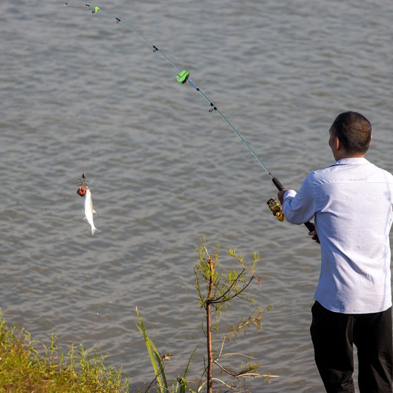 2PCS Fishing Rod Holder Clip - Compact, Wall-Mounted Fixer Strap