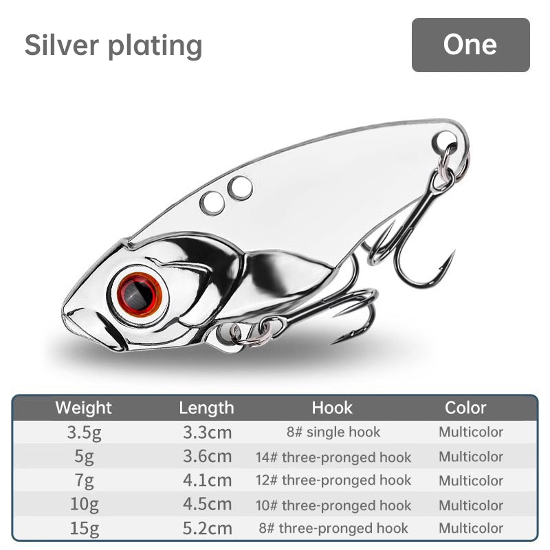 1PCS Rattlesnake Iron Jig VIB Fishing Lure – 3.5g to 15g for Predatory Fish