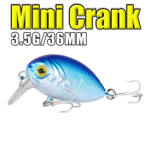 36mm 3.5g Crank Bait Hard Plastic Fishing Lure - High-Quality Wobbler for Carp Fishing