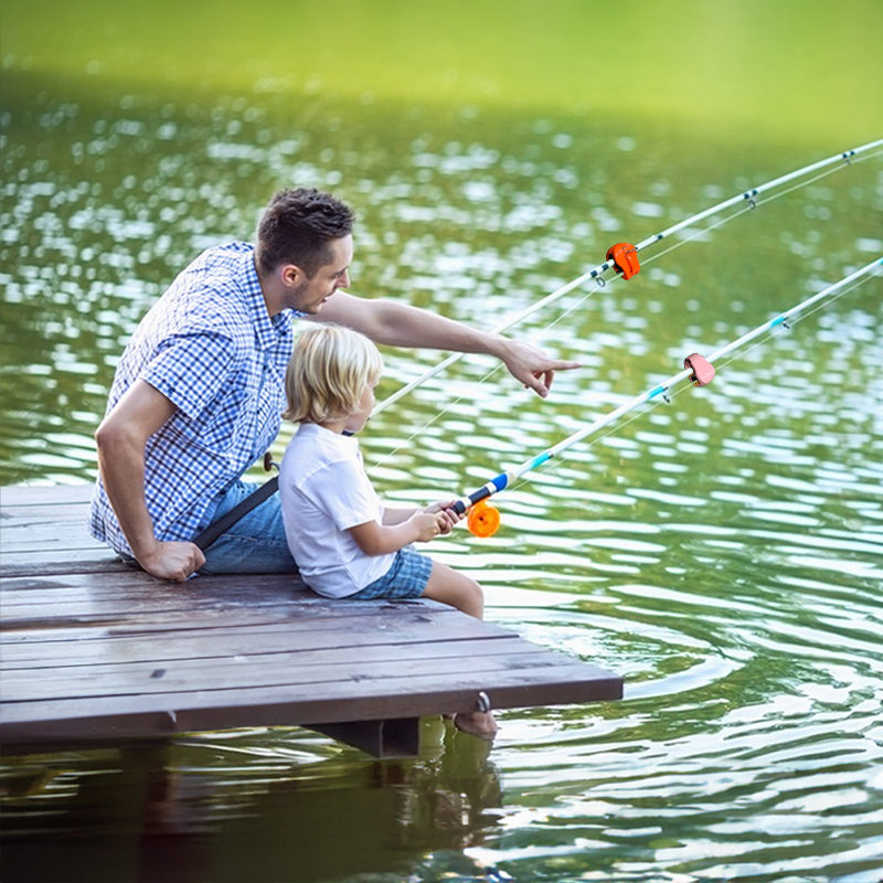 2PCS Fishing Rod Holder Clip - Compact, Wall-Mounted Fixer Strap