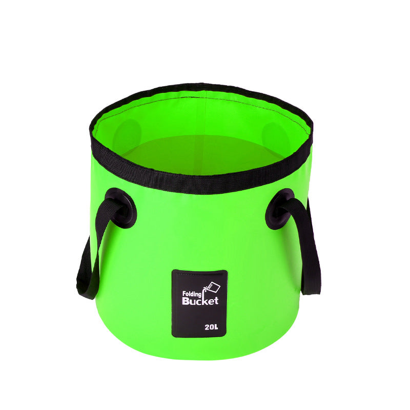 Portable Waterproof Fishing and Camping Bucket Bag - Foldable PVC Water Storage
