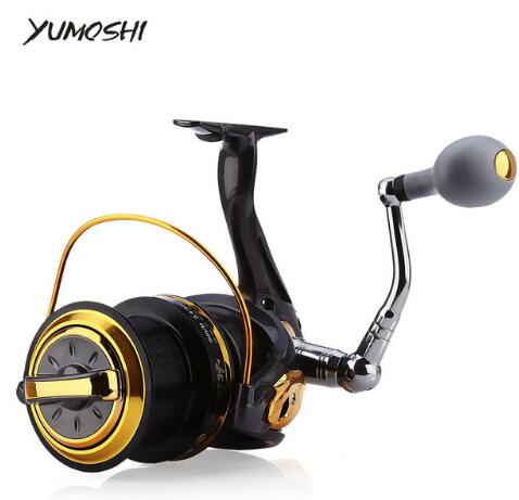 Fishing Reel 12 + 1 Ball Bearings Aluminum Alloy Spool Coil Wheel 8000 / 9000 Series