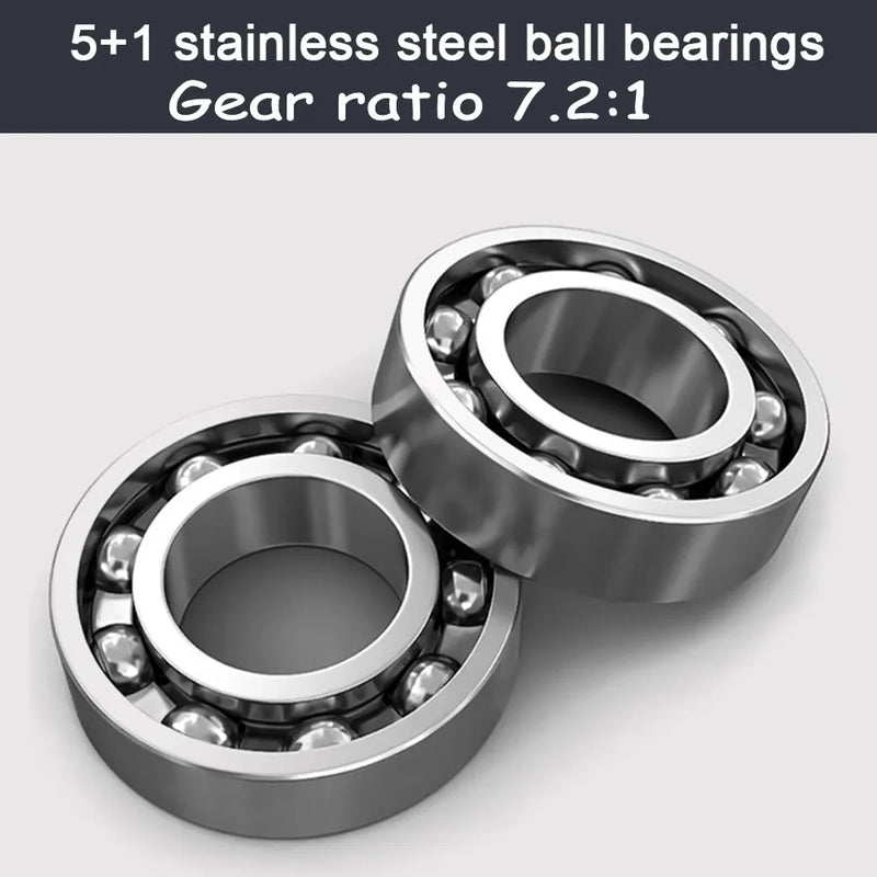 7.2:1 Digital Fishing Baitcasting Reel with Line Counter and Bite Alarm