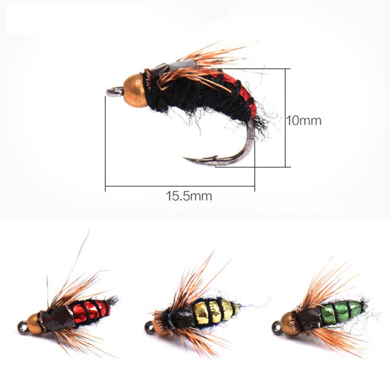 40pcs Fly Fishing Flies and High Carbon Steel Hooks for Trout Fishing