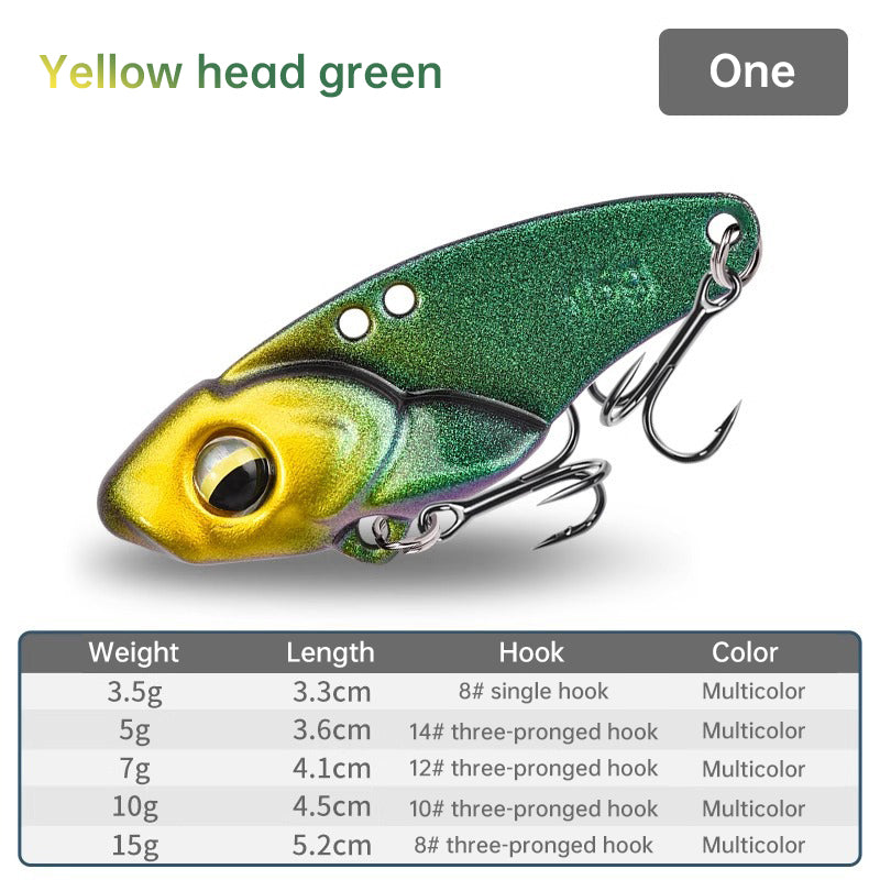 1PCS Rattlesnake Iron Jig VIB Fishing Lure – 3.5g to 15g for Predatory Fish