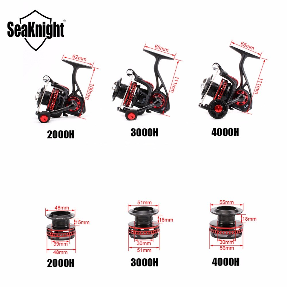 AXE Saltwater Spinning Fishing Reel - 6.2:1 Gear Ratio, 11BB, Full Metal Body