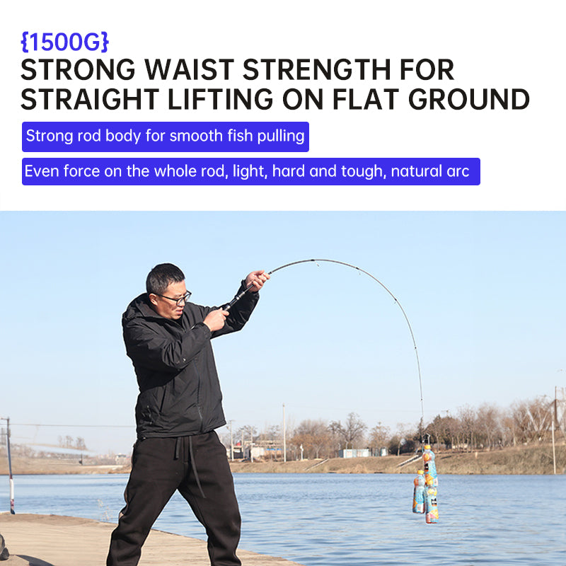 Portable Ultra - Short Carbon Fiber Telescopic Fishing Rod - 1.5m/1.68m/1.8m