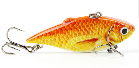 2.5"/8.6g Vib Crankbait – Lifelike Slow Sinking Fishing Lure for Anglers