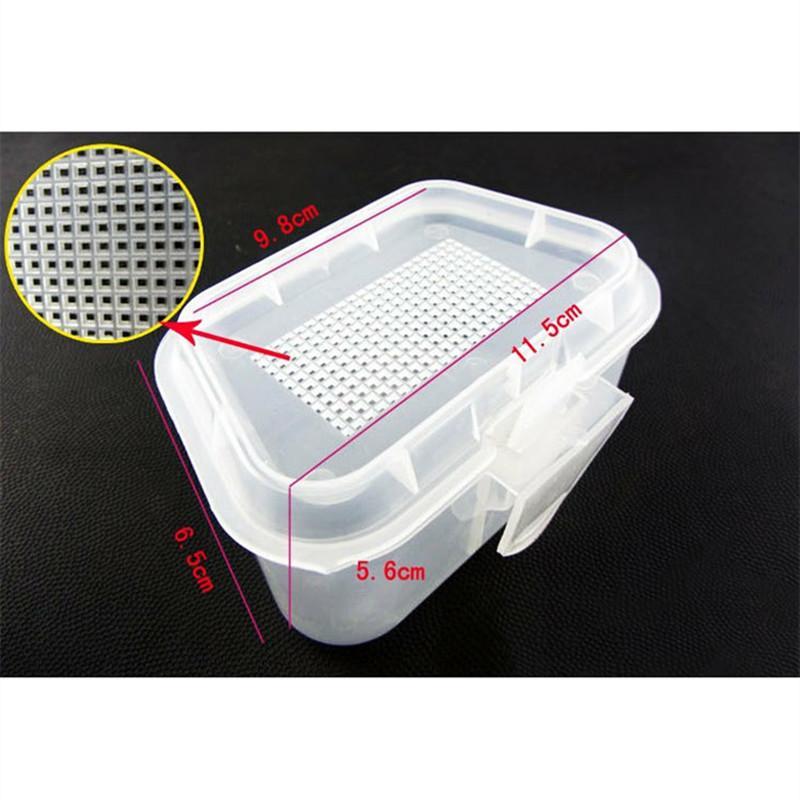 Breathable Plastic Fishing Live Bait Storage Box for Earthworms and Bloodworms