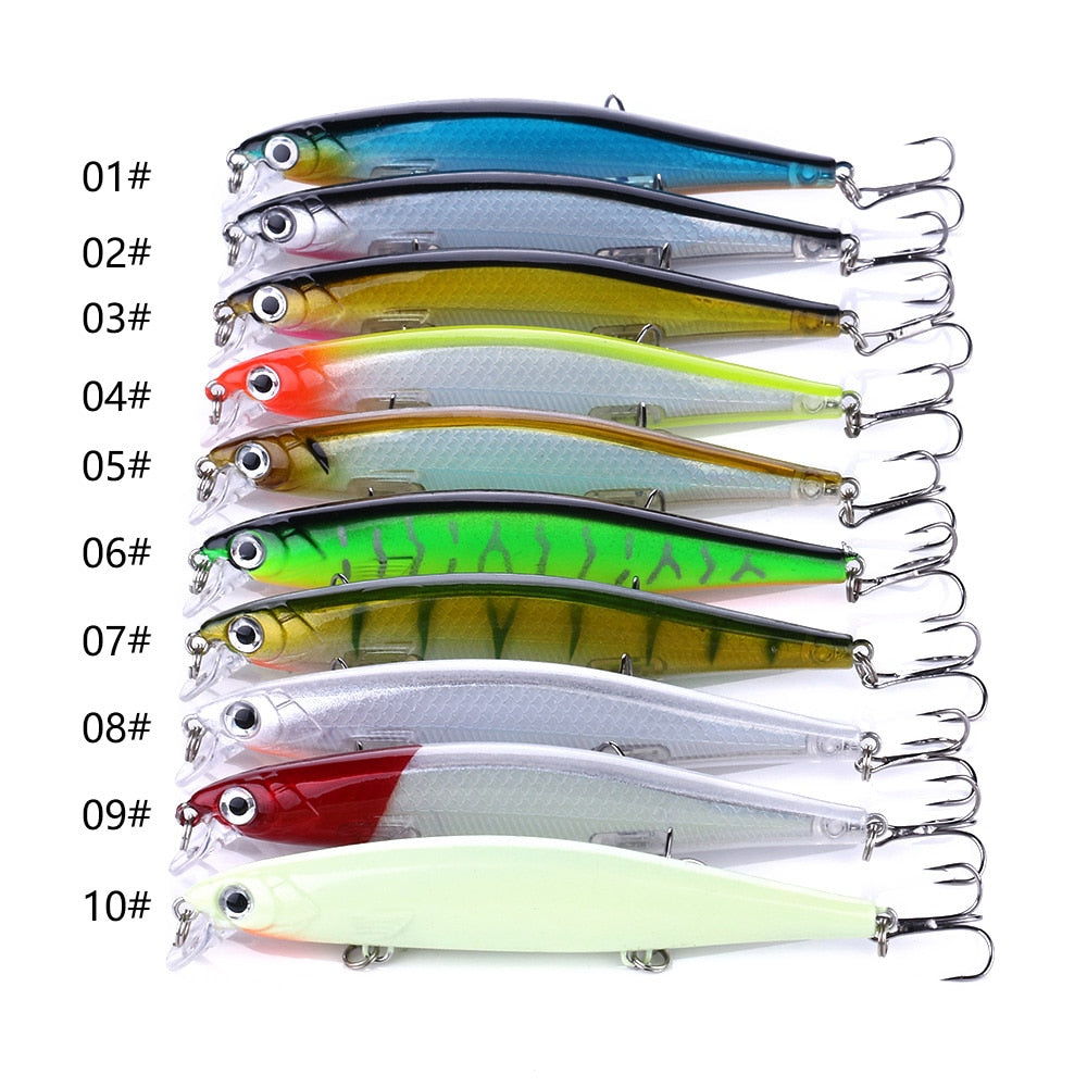 110mm 13g Swimbaits Bass Fishing Lure - Sinking Floating Wobblers Hard Bait Crankbait Minnow Lure for Pike