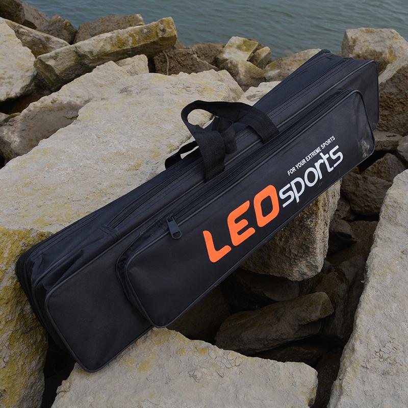 Oxford Cloth Fishing Bag - 70cm Double Layer Rod Bag with Side Zipper