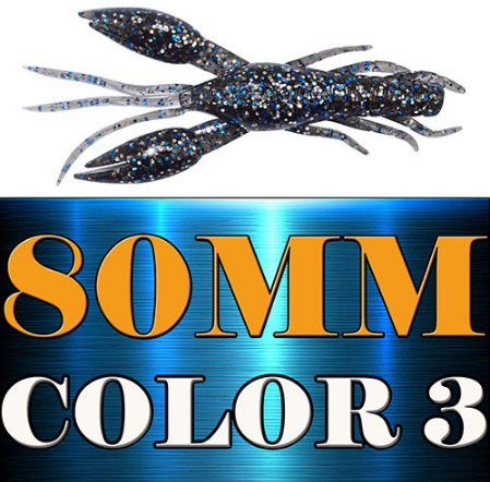 4pcs AR-14 Hammer Crab Clamp Shrimp Bait - 80mm 5.5g Swimbait Lure