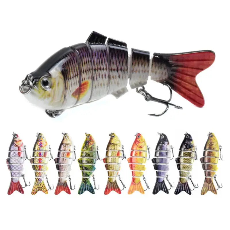 10cm 16.5g Multi-section Lure with Ring Beads - Simulation Luya Bionic Fishing Lure