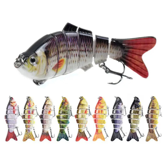 10cm 16.5g Multi-section Lure with Ring Beads - Simulation Luya Bionic Fishing Lure