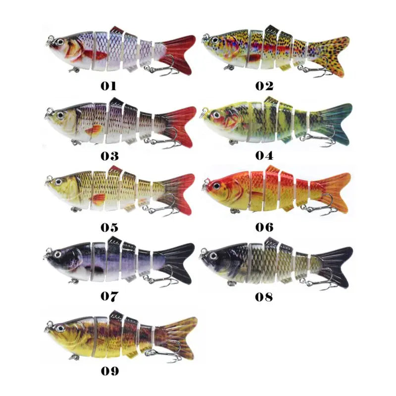 10cm 16.5g Multi-section Lure with Ring Beads - Simulation Luya Bionic Fishing Lure