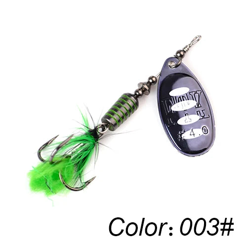 1pc Spinner Bait Fishing Lure - 7.5g, 12g, 17.5g Hard Spoon for Bass & Pike