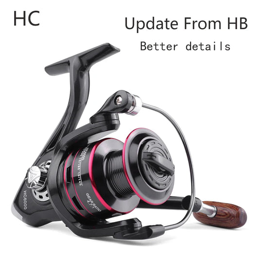 Fishing Reel with All Metal Spool - 8KG Max Drag Spinning Reel for Saltwater Fishing