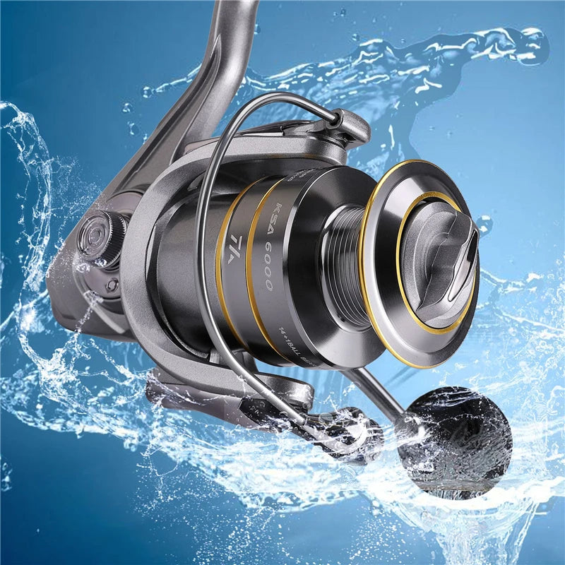High Quality 14+1 BB Double Spool Fishing Reel - 5.5:1 Gear Ratio for High Speed Spinning