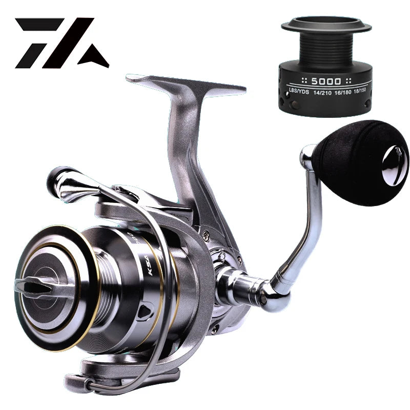 High Quality 14+1 BB Double Spool Fishing Reel - 5.5:1 Gear Ratio for High Speed Spinning