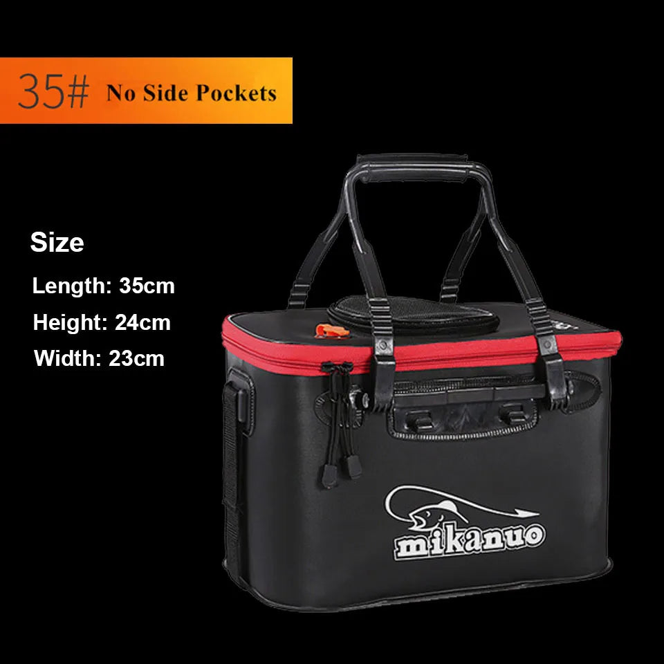 Portable EVA Fishing Bag - Collapsible Fishing Bucket & Live Fish Box for Anglers
