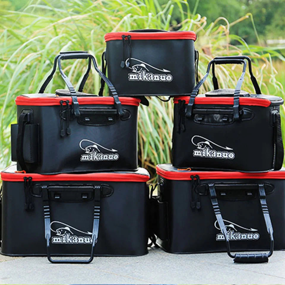 Portable EVA Fishing Bag - Collapsible Fishing Bucket & Live Fish Box for Anglers