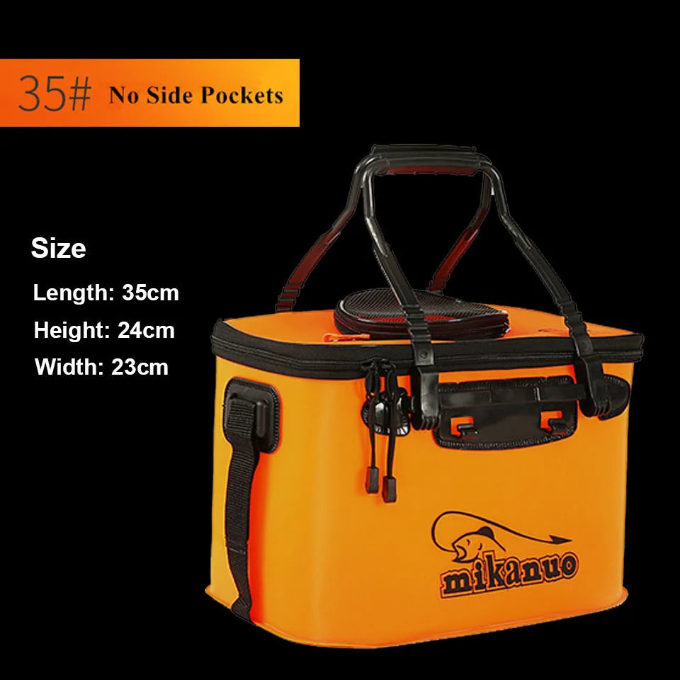 Portable EVA Fishing Bag - Collapsible Fishing Bucket & Live Fish Box for Anglers