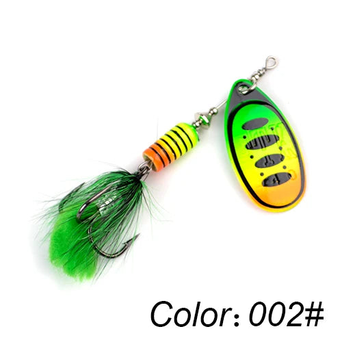 1pc Spinner Bait Fishing Lure - 7.5g, 12g, 17.5g Hard Spoon for Bass & Pike