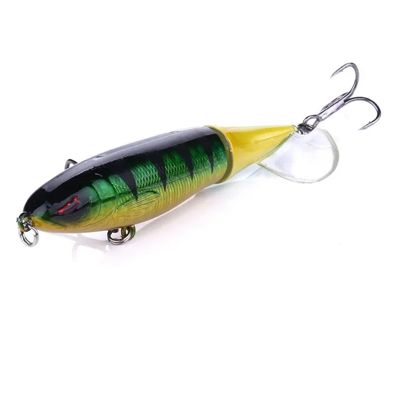 Topwater Spinner Fishing Lure - 10cm & 14cm Popper Pencil Hard Bait
